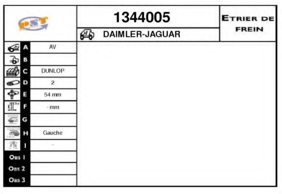 SNRA 1344005 Brake Caliper